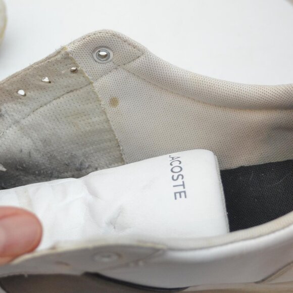 Lacoste Men's Nivolor Leather Shoes Pre Owned Size 8 with Flaws** - Picture 8 of 8